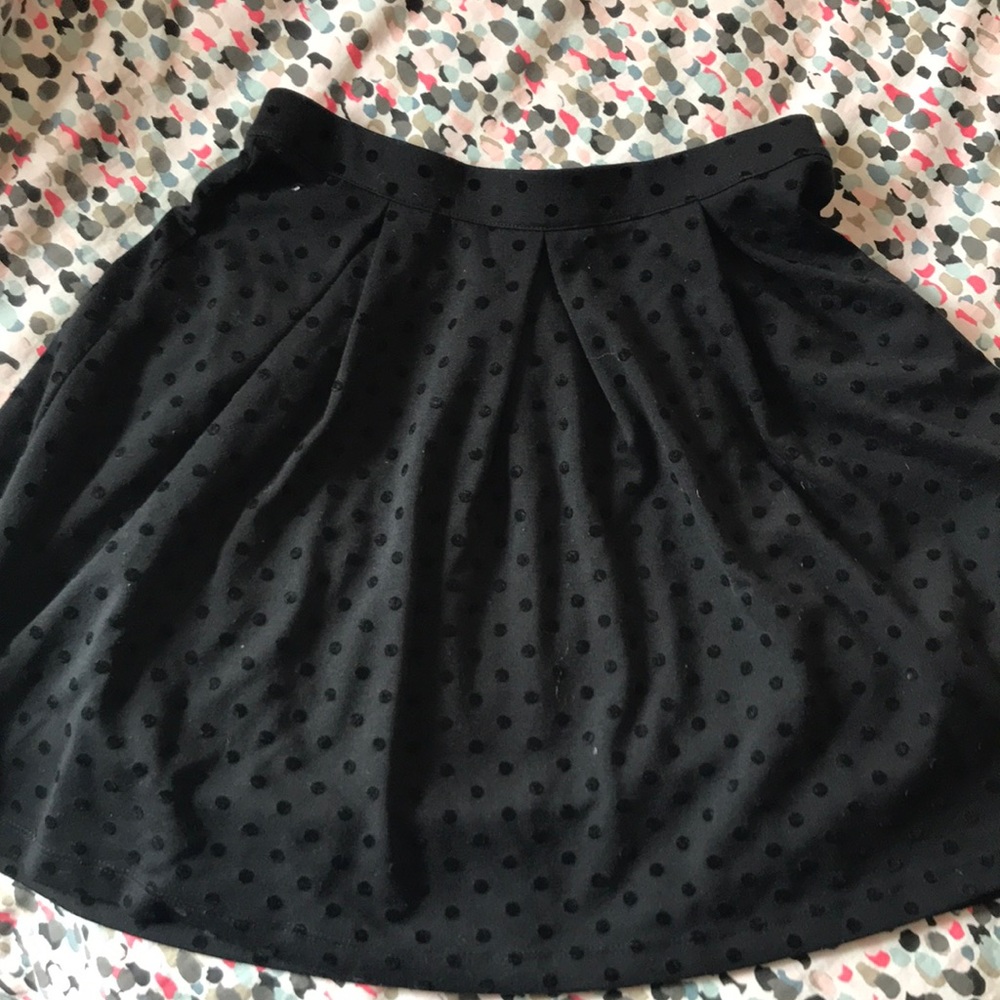 Black lands end skirt